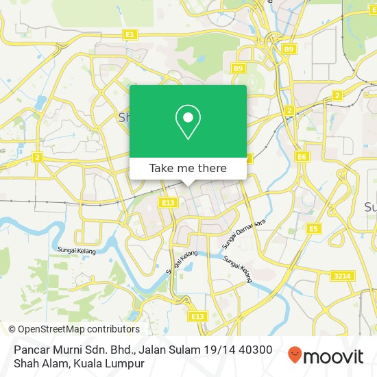 Pancar Murni Sdn. Bhd., Jalan Sulam 19 / 14 40300 Shah Alam map