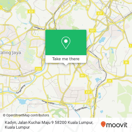 Peta Kadyn, Jalan Kuchai Maju 9 58200 Kuala Lumpur