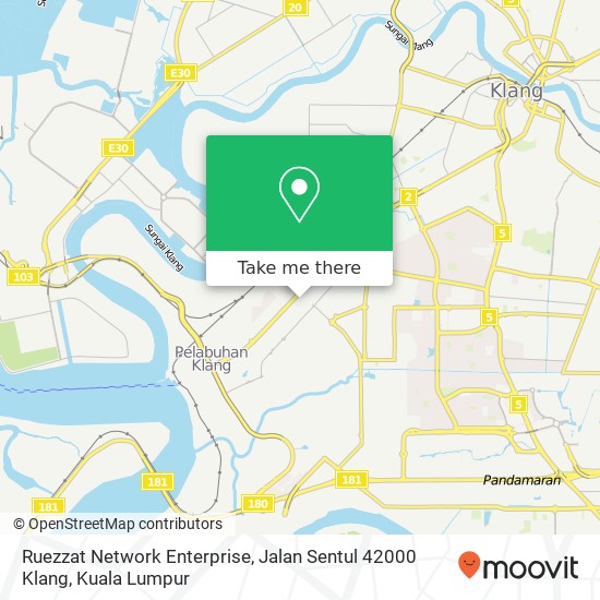 Ruezzat Network Enterprise, Jalan Sentul 42000 Klang map