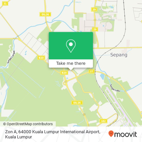 Peta Zon A, 64000 Kuala Lumpur International Airport