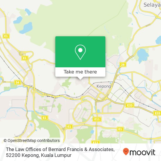 The Law Offices of Bernard Francis & Associates, 52200 Kepong map