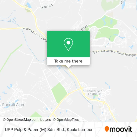 UPP Pulp & Paper (M) Sdn. Bhd. map