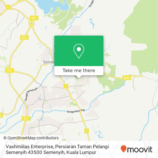 Vashmiilas Enterprise, Persiaran Taman Pelangi Semenyih 43500 Semenyih map