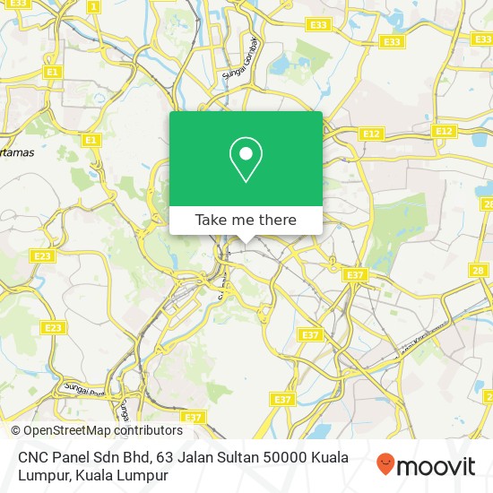 Peta CNC Panel Sdn Bhd, 63 Jalan Sultan 50000 Kuala Lumpur