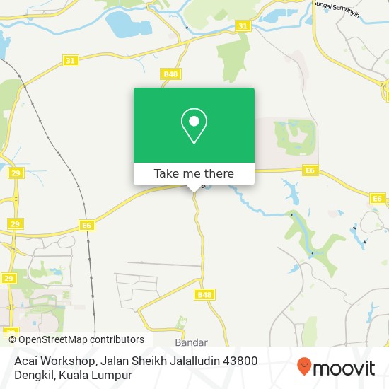 Acai Workshop, Jalan Sheikh Jalalludin 43800 Dengkil map