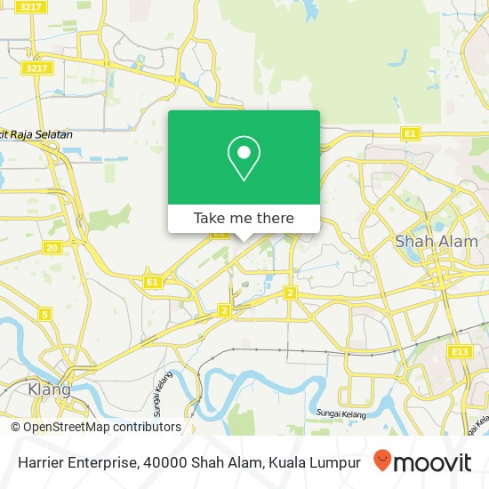 Peta Harrier Enterprise, 40000 Shah Alam