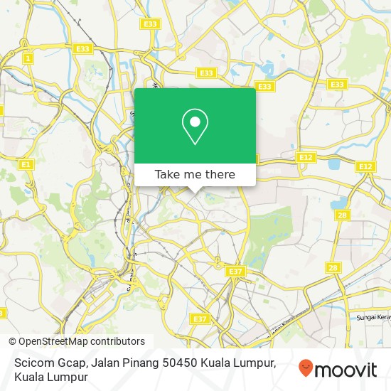 Peta Scicom Gcap, Jalan Pinang 50450 Kuala Lumpur