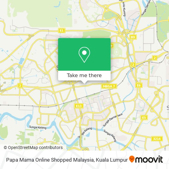Papa Mama Online Shopped Malaysia map