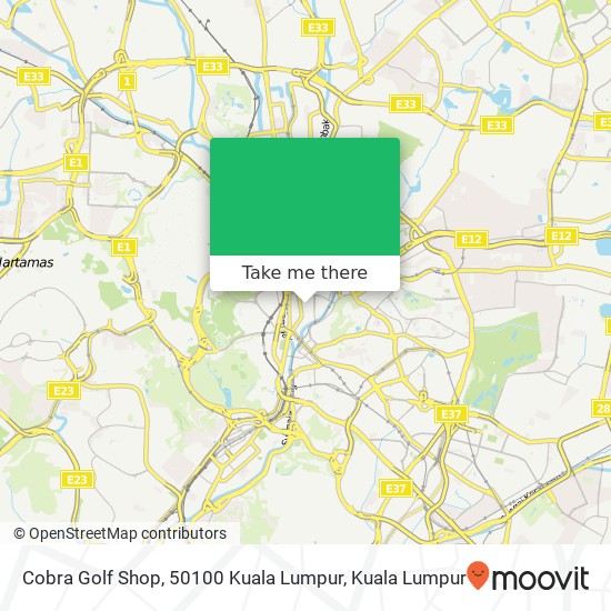 Cobra Golf Shop, 50100 Kuala Lumpur map