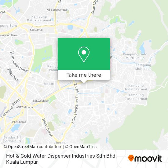 Hot & Cold Water Dispenser Industries Sdn Bhd map