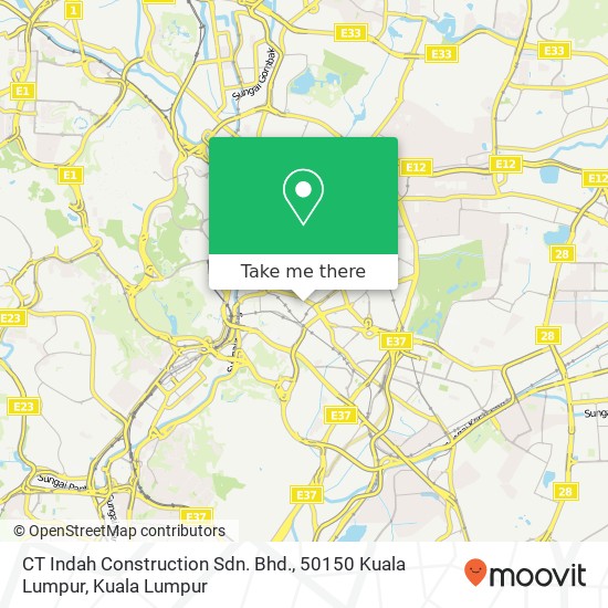 Peta CT Indah Construction Sdn. Bhd., 50150 Kuala Lumpur