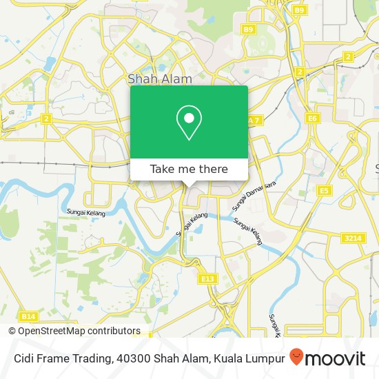 Cidi Frame Trading, 40300 Shah Alam map