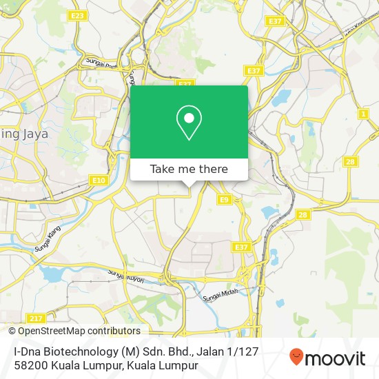 I-Dna Biotechnology (M) Sdn. Bhd., Jalan 1 / 127 58200 Kuala Lumpur map