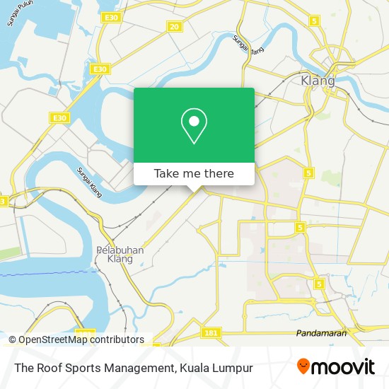 The Roof Sports Management map