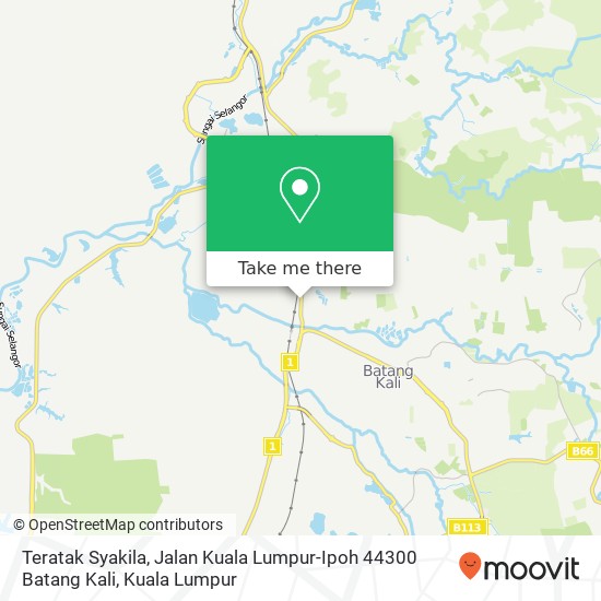 Peta Teratak Syakila, Jalan Kuala Lumpur-Ipoh 44300 Batang Kali