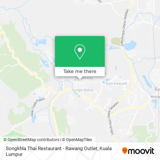 Songkhla Thai Restaurant - Rawang Outlet map