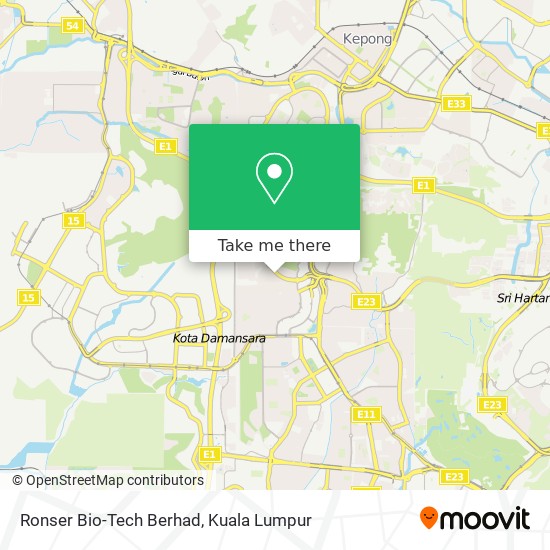 Ronser Bio-Tech Berhad map