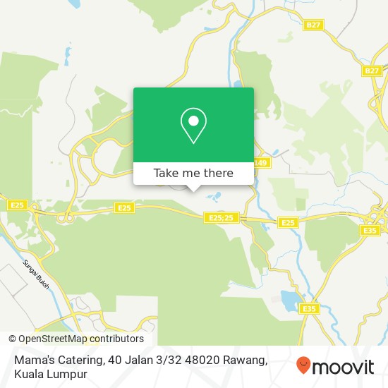 Peta Mama's Catering, 40 Jalan 3 / 32 48020 Rawang