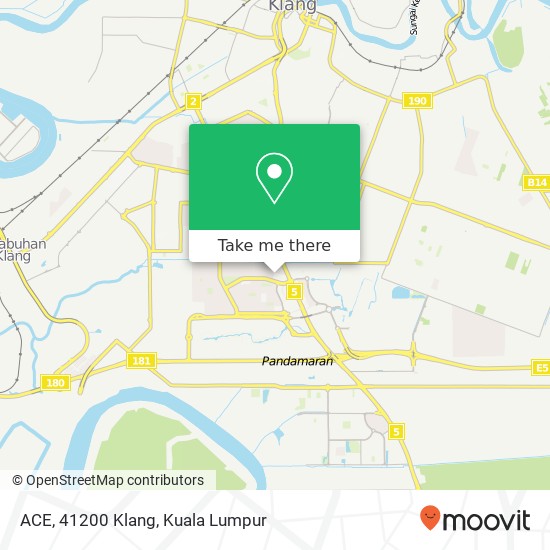 ACE, 41200 Klang map