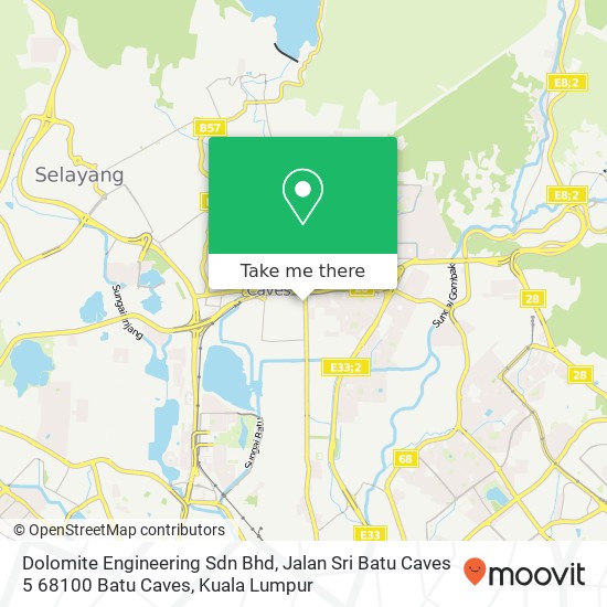 Peta Dolomite Engineering Sdn Bhd, Jalan Sri Batu Caves 5 68100 Batu Caves