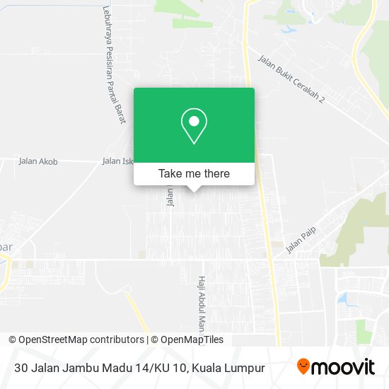 30 Jalan Jambu Madu 14 / KU 10, 42200 Kapar map