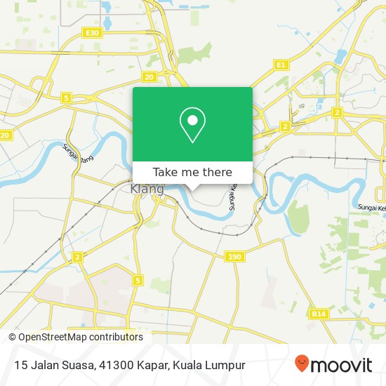 Peta 15 Jalan Suasa, 41300 Kapar