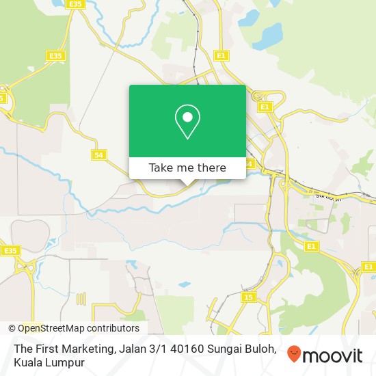 The First Marketing, Jalan 3 / 1 40160 Sungai Buloh map