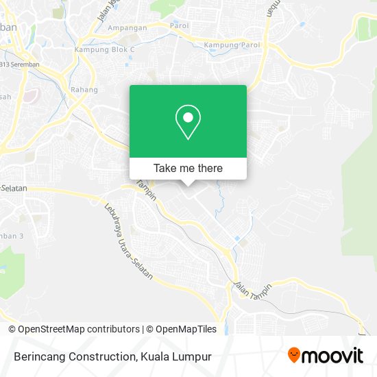 Berincang Construction map