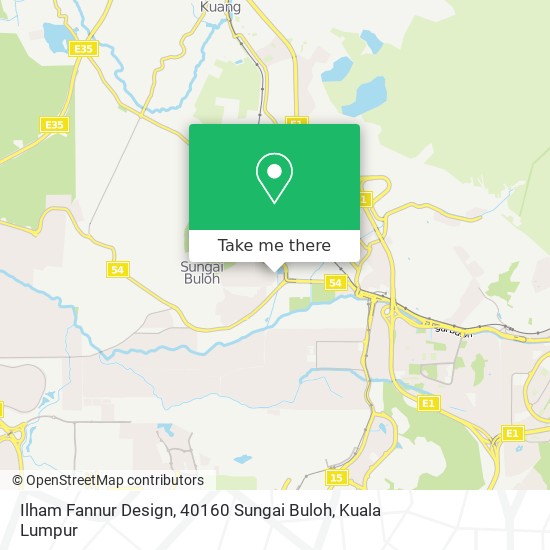 Peta Ilham Fannur Design, 40160 Sungai Buloh