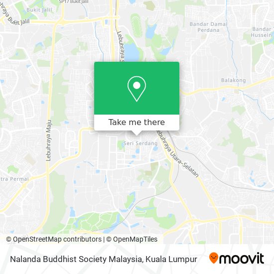 Nalanda Buddhist Society Malaysia map