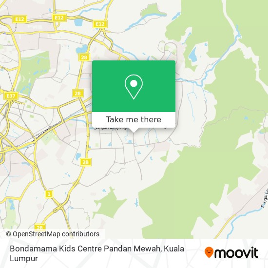 Bondamama Kids Centre Pandan Mewah map