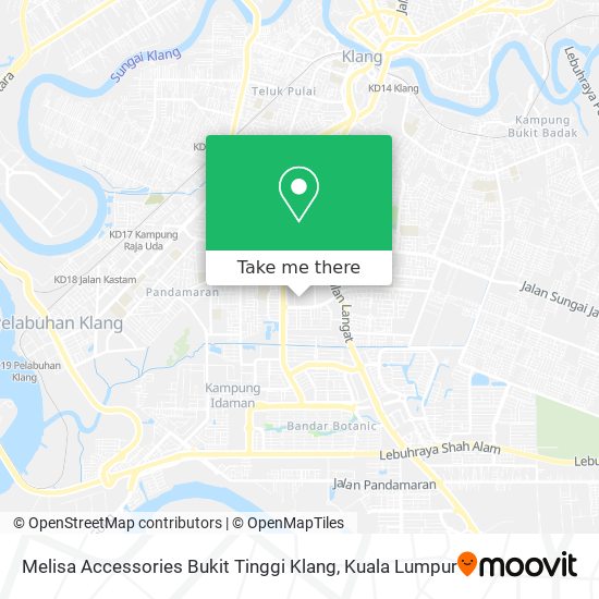 Melisa Accessories Bukit Tinggi Klang map