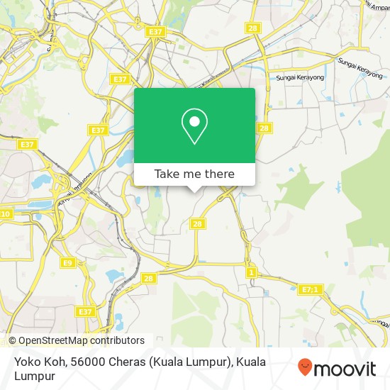 Yoko Koh, 56000 Cheras (Kuala Lumpur) map