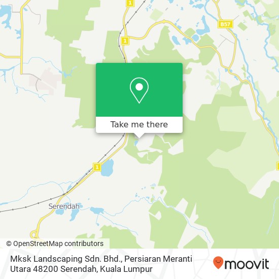 Mksk Landscaping Sdn. Bhd., Persiaran Meranti Utara 48200 Serendah map