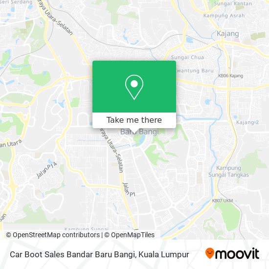 Car Boot Sales Bandar Baru Bangi map