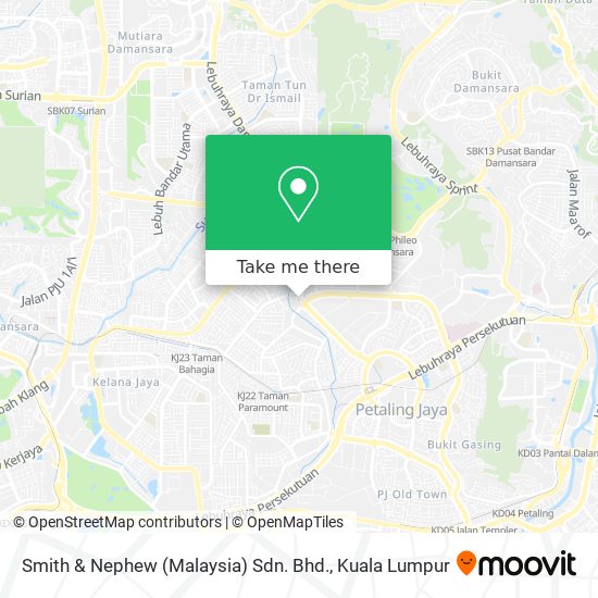 Smith & Nephew (Malaysia) Sdn. Bhd. map