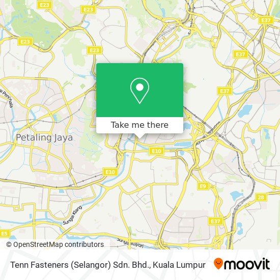 Peta Tenn Fasteners (Selangor) Sdn. Bhd.