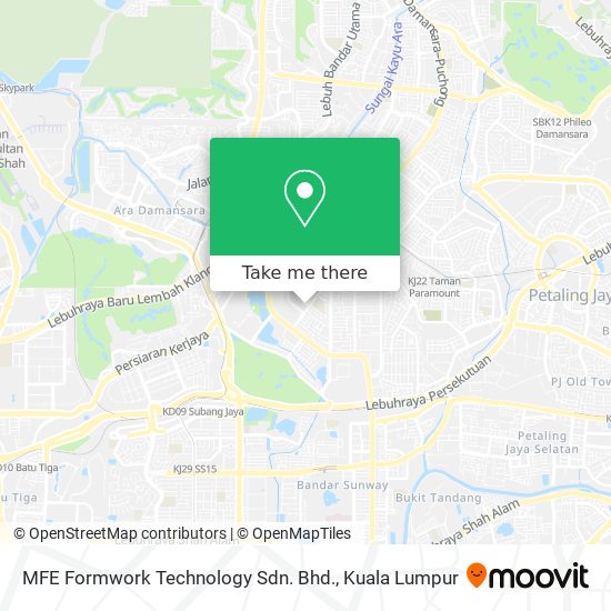 MFE Formwork Technology Sdn. Bhd. map