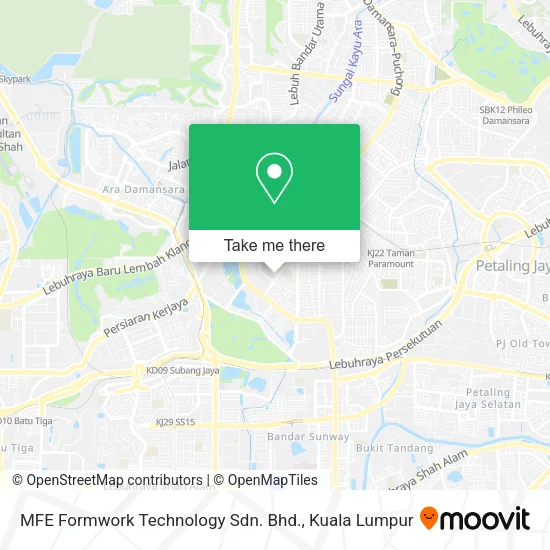 MFE Formwork Technology Sdn. Bhd. map