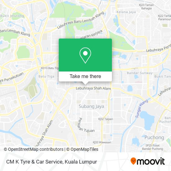 CM K Tyre & Car Service map