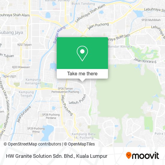 HW Granite Solution Sdn. Bhd. map