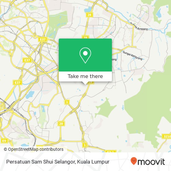 Peta Persatuan Sam Shui Selangor