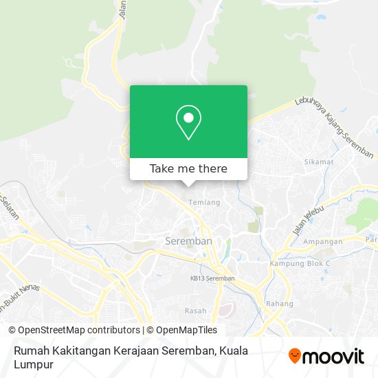 Rumah Kakitangan Kerajaan Seremban map