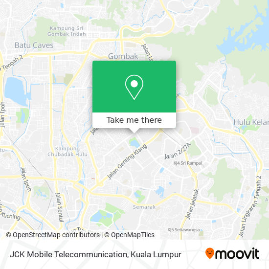 JCK Mobile Telecommunication map