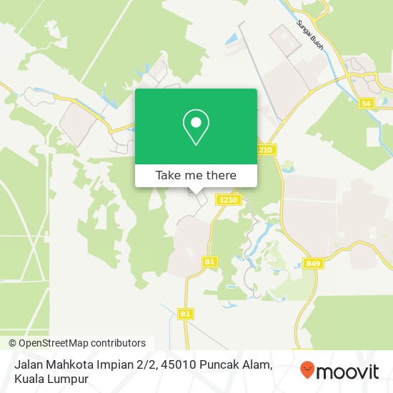 Peta Jalan Mahkota Impian 2 / 2, 45010 Puncak Alam