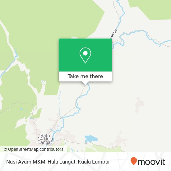 Nasi Ayam M&M, Hulu Langat map