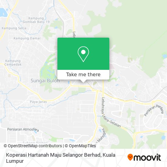 Koperasi Hartanah Maju Selangor Berhad map