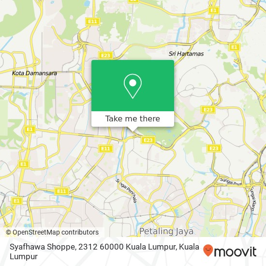Peta Syafhawa Shoppe, 2312 60000 Kuala Lumpur