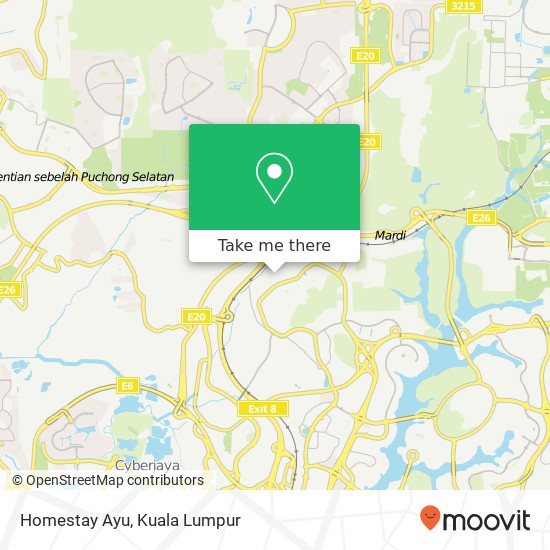 Homestay Ayu map