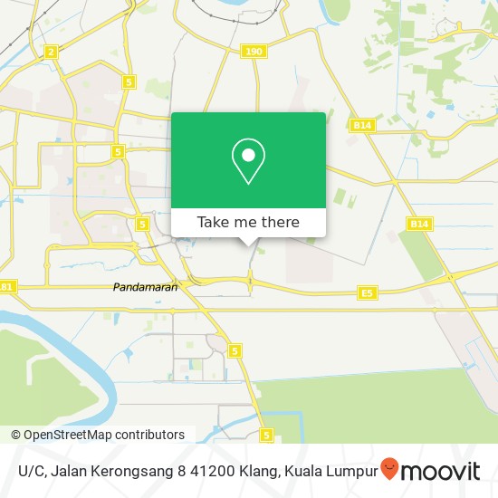 U / C, Jalan Kerongsang 8 41200 Klang map